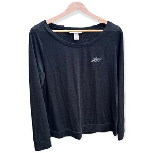 Victoria’s Secret Long sleeve Lounge Top Black Size Large